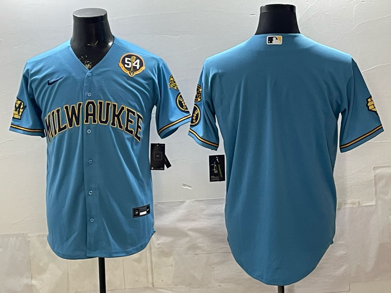 Men 2026 Milwaukee Brewers blank blue Game Nike MLB Jersey 0403001